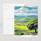 Wensleydale, Yorkshire Reis Vintage Briefkaart (Voorkant / Achterkant)
