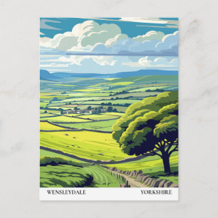 Wensleydale, Yorkshire Reis Vintage Briefkaart