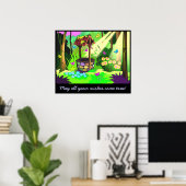 Wensput Aanpasbaar Bericht Wensen Komen Uit Poster (Thuiskantoor)