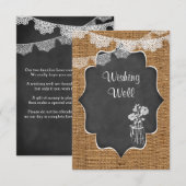 Wensput | Metselwerkpot, Kant, Jute, Krijtbord Informatiekaartje (Voorkant / Achterkant)