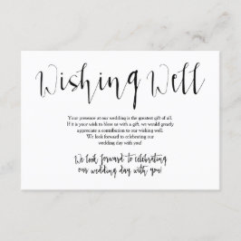 Wensput voor een landelijke bruiloft kaart
