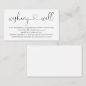 Wensput voor trouwkaart - Eenvoudig Informatiekaartje (Voorkant / Achterkant)