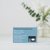 Wensreinigings- en drukwassen visitekaartje (Staand voorkant)