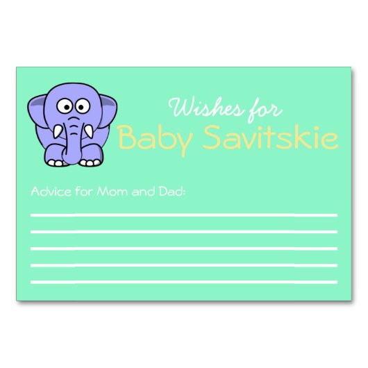 wenst advies van de Baby Kaart (Voorkant)