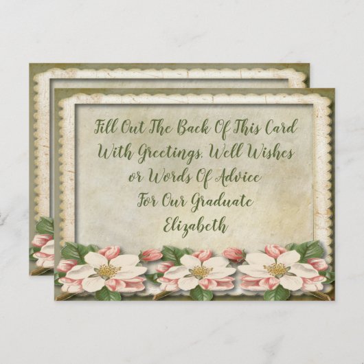 wenst Afstudeerder  Advice Afstuderen Card Briefkaart (Voorkant / Achterkant)