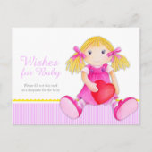 wenst baby - baby shower briefkaart (Voorkant)