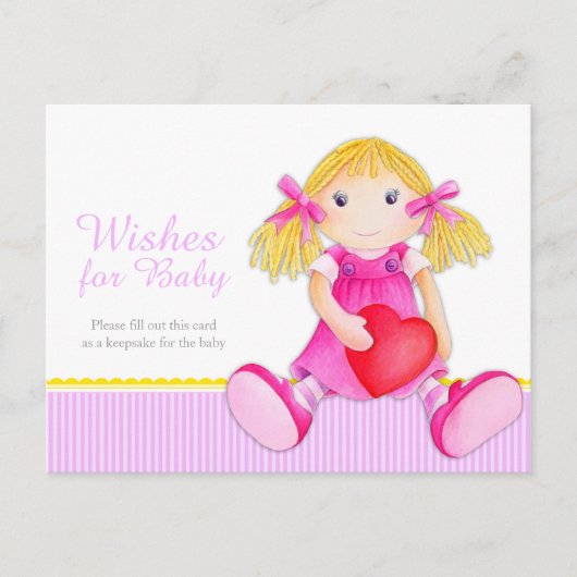 wenst baby - baby shower briefkaart (Voorkant)