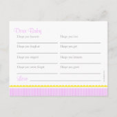 wenst baby - baby shower briefkaart (Achterkant)