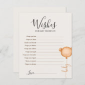 wenst baby Beary Cute Baby shower Game (Voorkant / Achterkant)