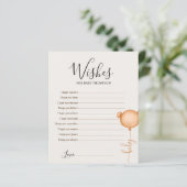 wenst baby Beary Cute Baby shower Game (Staand voorkant)