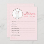 wenst Baby Bunny Baby shower Advice Kaarten (Voorkant / Achterkant)