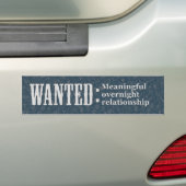 WENST Betekenlijk relatie 's nachts Bumpersticker (Op auto)