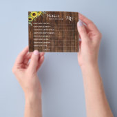 wenst dat binnenkort mevrouw Sunflower Shower Card Flyer (Hand)