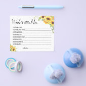 wenst dat binnenkort mevrouw Sunflower Shower Card Flyer (Enkel)