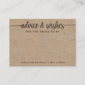 wenst dat de Bride Kraft Advice Kaarten wordt (Voorkant)