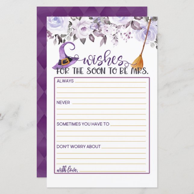 Wenst dat de snelle mevrouw wordt die gehitte heks (Voorkant / Achterkant)