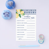 Wenst dat de Soon wordt Mrs Mediterranean Lemons Flyer (Enkel)