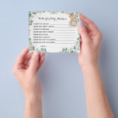 wenst dat het Beer Greenery Shower van mama binnen Flyer (Hand)