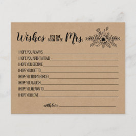 wenst dat mevrouw Advice Rustic spoedig een kaart 