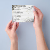 wenst dat mevrouw Black Rozen Shower Card spoedig  Flyer (Hand)