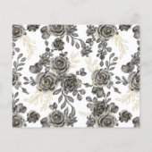 wenst dat mevrouw Black Rozen Shower Card spoedig  Flyer (Achterkant)