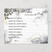 wenst dat mevrouw Black Rozen Shower Card spoedig  Flyer (Voorkant)