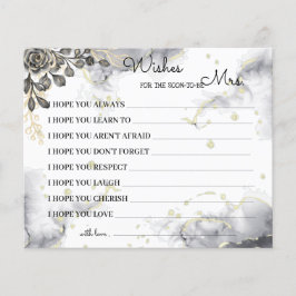 wenst dat mevrouw Black Rozen Shower Card spoedig  Flyer