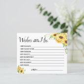 wenst dat mevrouw de zonnebloempaart spoedig wordt (Staand voorkant)