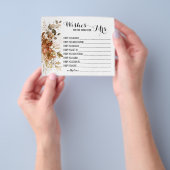 wenst dat mevrouw Fall Wedding Shower binnenkort w Flyer (Hand)