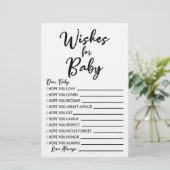 wenst de activiteit van het Baby shower van de Bab Briefpapier (Staand voorkant)