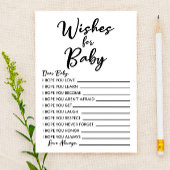 wenst de activiteit van het Baby shower van de Bab Briefpapier
