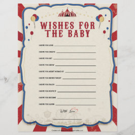 wenst de Baby [Circus Theme] Briefhoofd