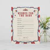 wenst de Baby [Circus Theme] Briefhoofd (Staand voorkant)