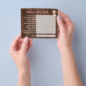 wenst de Baby Cowgirl Baby shower Card Flyer (Hand)