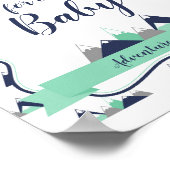 wenst de Baby gebarentgebergte onder de douche Poster (Hoek)