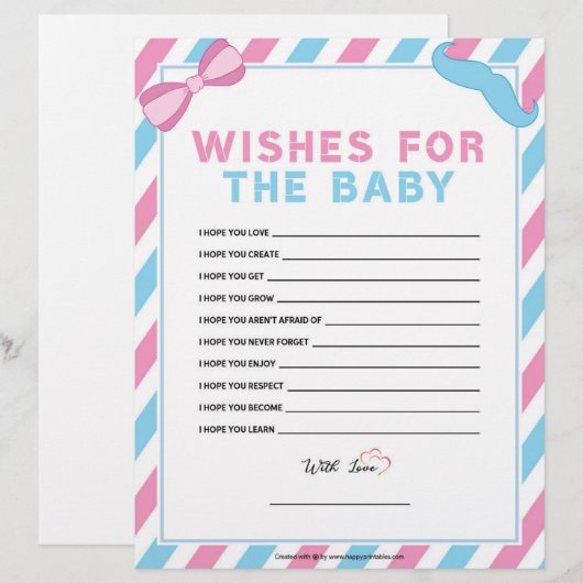 wenst de Baby [Genderverassing] Briefhoofd (Voorkant / Achterkant)