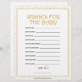 wenst de Baby [Gulden Sparkles] Briefhoofd (Voorkant / Achterkant)