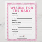 wenst de Baby [luxe kant [roze]] Briefhoofd (Voorkant / Achterkant)