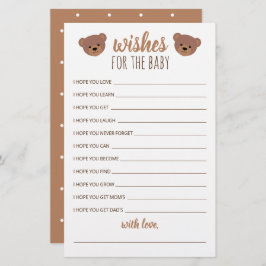 wenst de Baby voor Baby shower en geboorte