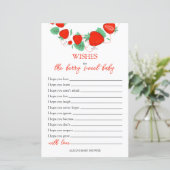 wenst de Berry Sweet Baby Kaart (Staand voorkant)