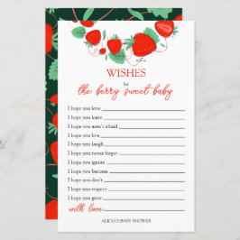 wenst de Berry Sweet Baby Kaart