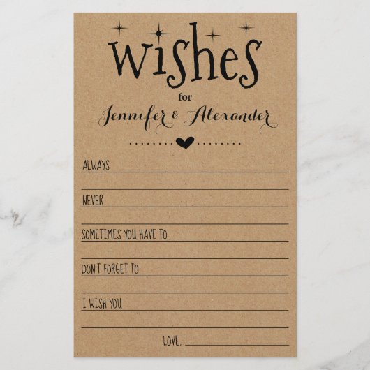 wenst de Happy Couple Kaart (Voorkant)