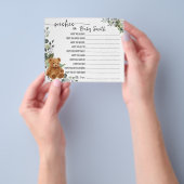 wenst de Kaart Baby Greenery Baby shower (Hand)