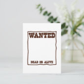 WENST dood of levend poster met lege achtergrond Briefkaart (Staand voorkant)