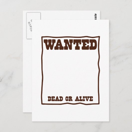 WENST dood of levend poster met lege achtergrond Briefkaart (Voorkant / Achterkant)