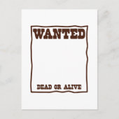 WENST dood of levend poster met lege achtergrond Briefkaart (Voorkant)