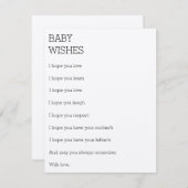 wenst een Baby Advieskaart (Voorkant / Achterkant)