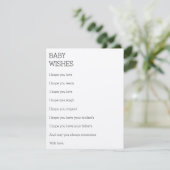 wenst een Baby Advieskaart (Staand voorkant)