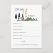 wenst een Baby-advieskaart | Avontuur begint Informatiekaartje (Voorkant)