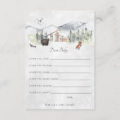 wenst een Baby-advieskaart | Bosbossen Informatiekaartje (Voorkant)